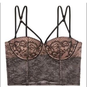 Victoria's Secret Bustier Bra Corset Top 34DD NWT